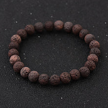 Load image into Gallery viewer, Men Women Handmade 8MM Natural Lava Stone Beads Healing Reiki Bracelets Jewelry