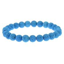 Load image into Gallery viewer, Men Women Handmade 8MM Natural Lava Stone Beads Healing Reiki Bracelets Jewelry