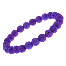 Load image into Gallery viewer, Men Women Handmade 8MM Natural Lava Stone Beads Healing Reiki Bracelets Jewelry