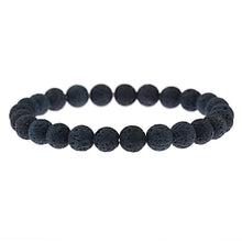 Load image into Gallery viewer, Men Women Handmade 8MM Natural Lava Stone Beads Healing Reiki Bracelets Jewelry