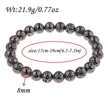 Load image into Gallery viewer, Men Women Handmade 8MM Natural Lava Stone Beads Healing Reiki Bracelets Jewelry