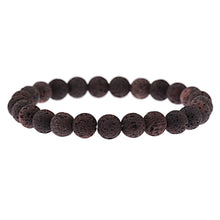 Load image into Gallery viewer, Men Women Handmade 8MM Natural Lava Stone Beads Healing Reiki Bracelets Jewelry