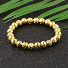 Load image into Gallery viewer, Men Women Handmade 8MM Natural Lava Stone Beads Healing Reiki Bracelets Jewelry