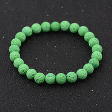 Load image into Gallery viewer, Men Women Handmade 8MM Natural Lava Stone Beads Healing Reiki Bracelets Jewelry