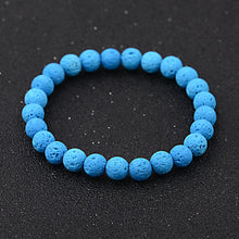Load image into Gallery viewer, Men Women Handmade 8MM Natural Lava Stone Beads Healing Reiki Bracelets Jewelry