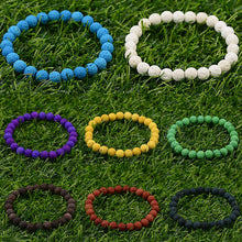 Load image into Gallery viewer, Men Women Handmade 8MM Natural Lava Stone Beads Healing Reiki Bracelets Jewelry