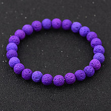 Load image into Gallery viewer, Men Women Handmade 8MM Natural Lava Stone Beads Healing Reiki Bracelets Jewelry