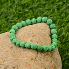 Load image into Gallery viewer, Men Women Handmade 8MM Natural Lava Stone Beads Healing Reiki Bracelets Jewelry