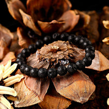 Load image into Gallery viewer, Men Women Leather Titanium Steel Magnetic Braided Clasp Bracelet Bangle Jewelry