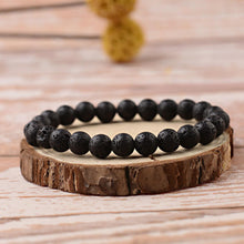 Load image into Gallery viewer, Men Women Leather Titanium Steel Magnetic Braided Clasp Bracelet Bangle Jewelry