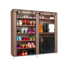 Load image into Gallery viewer, New Portable Double Shoe Rack Closet Shelf Storage Organizer Cabinet 9 Layer