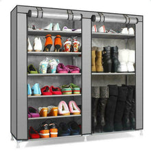 Load image into Gallery viewer, New Portable Double Shoe Rack Closet Shelf Storage Organizer Cabinet 9 Layer