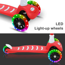 Load image into Gallery viewer, Outdoor Scooter For Kids 3 Wheel Kick Scooter For Toddler Girls Boys Mobility