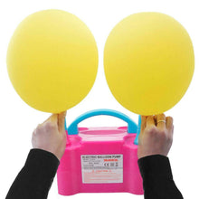 Load image into Gallery viewer, Portable High Power Two Nozzle Color Air Blower Electric Balloon Inflator Pump
