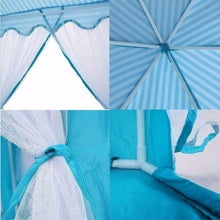 Load image into Gallery viewer, Portable Princess Castle Play House Blue Large Indoor/Outdoor Kids Play Tent
