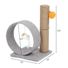 Load image into Gallery viewer, Small Cat Tree Cat Tower for Kitty w/ Toys Condos and Sisal Post