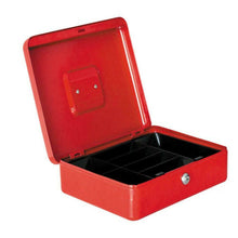 Load image into Gallery viewer, Stainless Steel Tiered Cash Money Box Lock Locking Bank Safe Key Security Tray