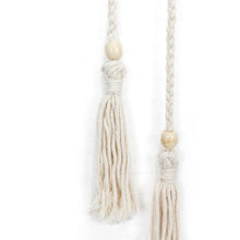 Load image into Gallery viewer, Sweeter Home Decor Macrame Woven Wall Hanging Photo Display with 30 Wood Clips