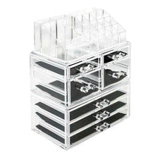 Load image into Gallery viewer, Thick Acrylic Makeup Cosmetic Case Organizer Drawer Divider Jewelry Display Box