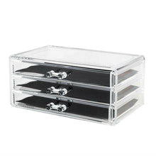 Load image into Gallery viewer, Thick Acrylic Makeup Cosmetic Case Organizer Drawer Divider Jewelry Display Box