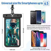 Load image into Gallery viewer, Universal Waterproof Floating Swim Cell Phone Pouch Dry Bag Case Cover iphone