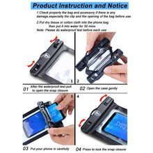 Load image into Gallery viewer, Universal Waterproof Floating Swim Cell Phone Pouch Dry Bag Case Cover iphone
