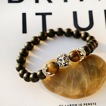 Load image into Gallery viewer, Vintage Crown Lion Head Bracelet Luxury Tiger Eye Stone Bead Bracelets Jewelry