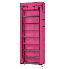 Load image into Gallery viewer, 10 Tier 9 Shelf Shoe Rack Shelf Saving Storage Closet Organizer Cabinet
