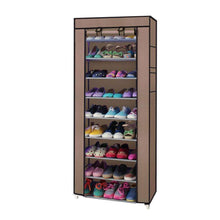 Load image into Gallery viewer, 10 Tier 9 Shelf Shoe Rack Shelf Saving Storage Closet Organizer Cabinet
