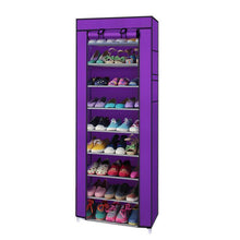 Load image into Gallery viewer, 10 Tier 9 Shelf Shoe Rack Shelf Saving Storage Closet Organizer Cabinet
