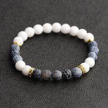 Load image into Gallery viewer, 2019 Men Women 8mm Natural Stone Yoga Bead Charm Agate Stretch Charm Bracelets
