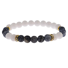 Load image into Gallery viewer, 2019 Men Women 8mm Natural Stone Yoga Bead Charm Agate Stretch Charm Bracelets
