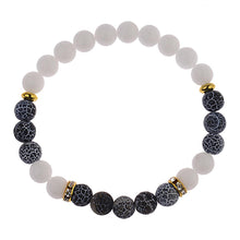 Load image into Gallery viewer, 2019 Men Women 8mm Natural Stone Yoga Bead Charm Agate Stretch Charm Bracelets
