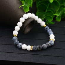 Load image into Gallery viewer, 2019 Men Women 8mm Natural Stone Yoga Bead Charm Agate Stretch Charm Bracelets
