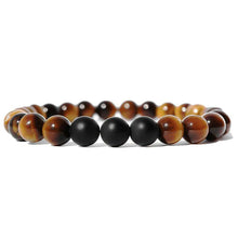 Load image into Gallery viewer, 2Pcs Fashion Tiger Eye Matte Onyx Beads Natural Stone Men Women Couple Bracelets
