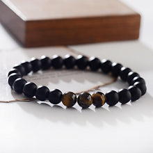 Load image into Gallery viewer, 2Pcs Fashion Tiger Eye Matte Onyx Beads Natural Stone Men Women Couple Bracelets
