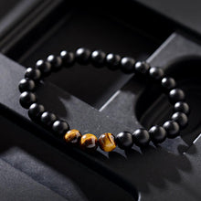 Load image into Gallery viewer, 2Pcs Fashion Tiger Eye Matte Onyx Beads Natural Stone Men Women Couple Bracelets

