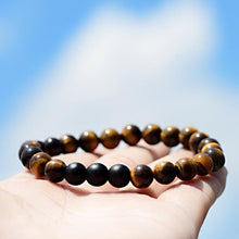 Load image into Gallery viewer, 2Pcs Fashion Tiger Eye Matte Onyx Beads Natural Stone Men Women Couple Bracelets
