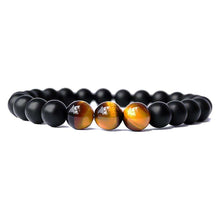Load image into Gallery viewer, 2Pcs Fashion Tiger Eye Matte Onyx Beads Natural Stone Men Women Couple Bracelets
