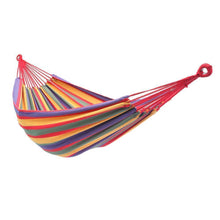 Load image into Gallery viewer, 2 Person Hammock Fabric Air Hanging Swinging Outdoor Camping with  carry Bag
