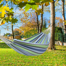 Load image into Gallery viewer, 2 Person Hammock Fabric Air Hanging Swinging Outdoor Camping with  carry Bag
