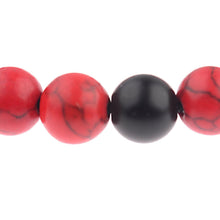 Load image into Gallery viewer, 2pcs/set 8MM Red Black Natural Stone Couple Braided Rope Bracelets Jewelry Gift

