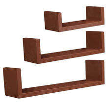 Load image into Gallery viewer, 3pcs Indoor Floating Shelf Book Wall Mounted Organizer Rack Home Decorative

