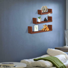 Load image into Gallery viewer, 3pcs Indoor Floating Shelf Book Wall Mounted Organizer Rack Home Decorative
