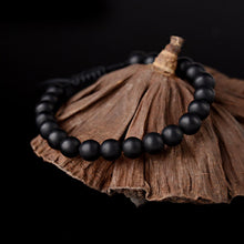 Load image into Gallery viewer, 8mm Mens Women Natural Gemstones Macrame Round Beads Braided Bracelet Handmade
