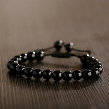 Load image into Gallery viewer, 8mm Mens Women Natural Gemstones Macrame Round Beads Braided Bracelet Handmade
