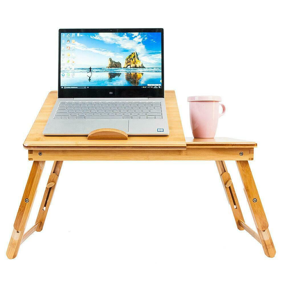 Bamboo Portable Folding Laptop Computer Notebook Table Bed Desk Bed Tray Stand