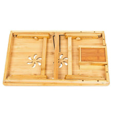 Load image into Gallery viewer, Bamboo Portable Folding Laptop Computer Notebook Table Bed Desk Bed Tray Stand
