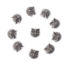 Load image into Gallery viewer, Charm Handmade DIY Making Owl Head Alloy Beads Animal Charm Bracelets 10 PCS
