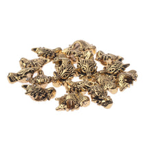Load image into Gallery viewer, Charm Handmade DIY Making Dragon Head Alloy Beads Animal Charm Bracelet 10 PCS
